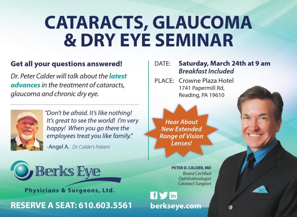 Seminar: Cataracts, Glaucoma, And Dry Eyes