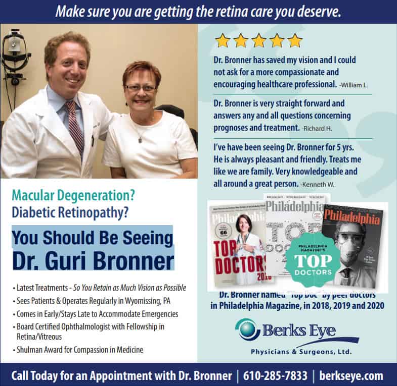 Optometrist, Dr Bronner, Reading PA 